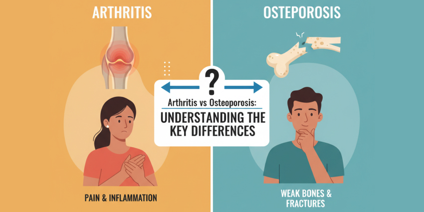 arthritis vs osteoporosis