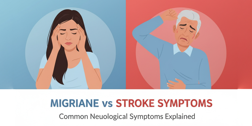 migraine vs stroke symptoms